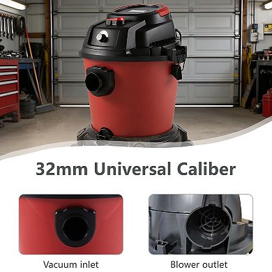 LOHEER Wet Dry Vacuum 8 Gallon 6 Peak HP Vacuum Cleaner with Blower Function for Home