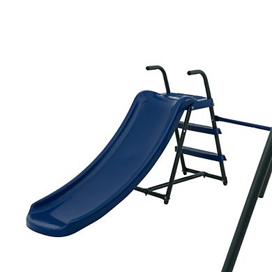 Loheer Six function Swing Set With Slide And Saucer For Backyard Play