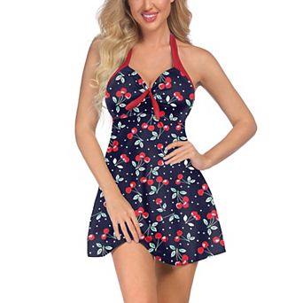 Avidlove Womens Halter Retro Tankini Bathing Suit