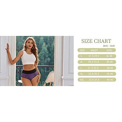 Avidlove Women Underwear Soft Cotton Hipster Panties Full Coverage Classic Briefs