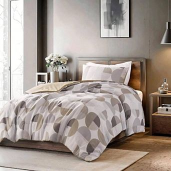 3 - Piece Comforter Set with Pillow Shams - Modern Design, Soft Microfiber