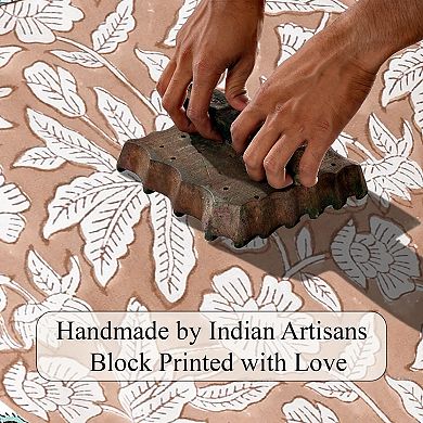 100% Cotton Washable Placemats Embroidery Block Print Decorative Table Mats For Gifting Daily Use