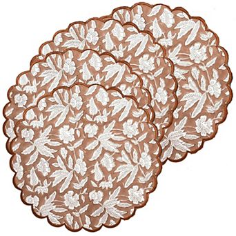 100% Cotton Washable Placemats Embroidery Block Print Decorative Table Mats For Gifting Daily Use