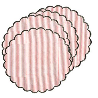 100% Cotton Washable Placemats Embroidery Block Print Decorative Table Mats For Gifting Daily Use