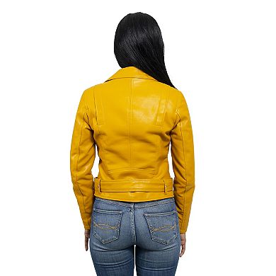 Women's Whet Blu Asymmetrical Faux Leather Jacket