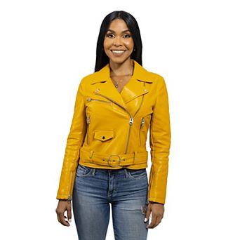 Women's Whet Blu Asymmetrical Faux Leather Jacket
