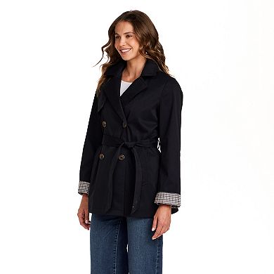 Women's Weathercast Double Breasted Trenchcoat
