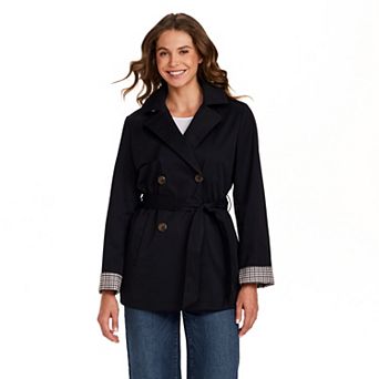 Women's Weathercast Double Breasted Trenchcoat