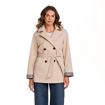 Women's Weathercast Double Breasted Trenchcoat