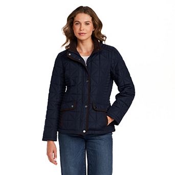 Women's Weathercast Corduroy Trim Quilted Barn Jacket