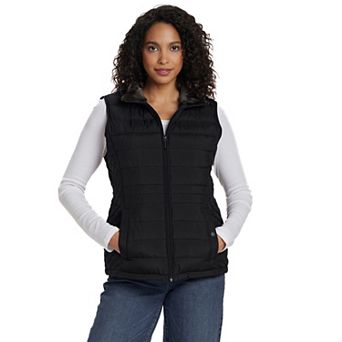 Women's Weathercast Plush Lined Quilted Puffer Vest