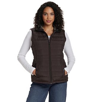 Women's Weathercast Plush Lined Quilted Puffer Vest