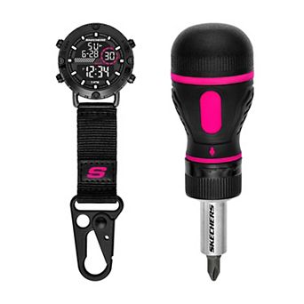 Skechers® Work Digital Rope Clip Watch & Screwdriver 2 pc Gift Set