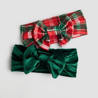 Toddler Girls Addie & Tate 2-Pack Holiday Bow Headbands