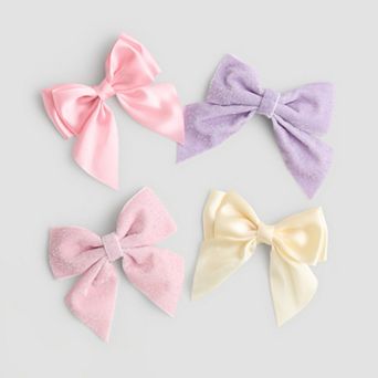 Girls Addie & Tate 4-Pack Glitter Bows