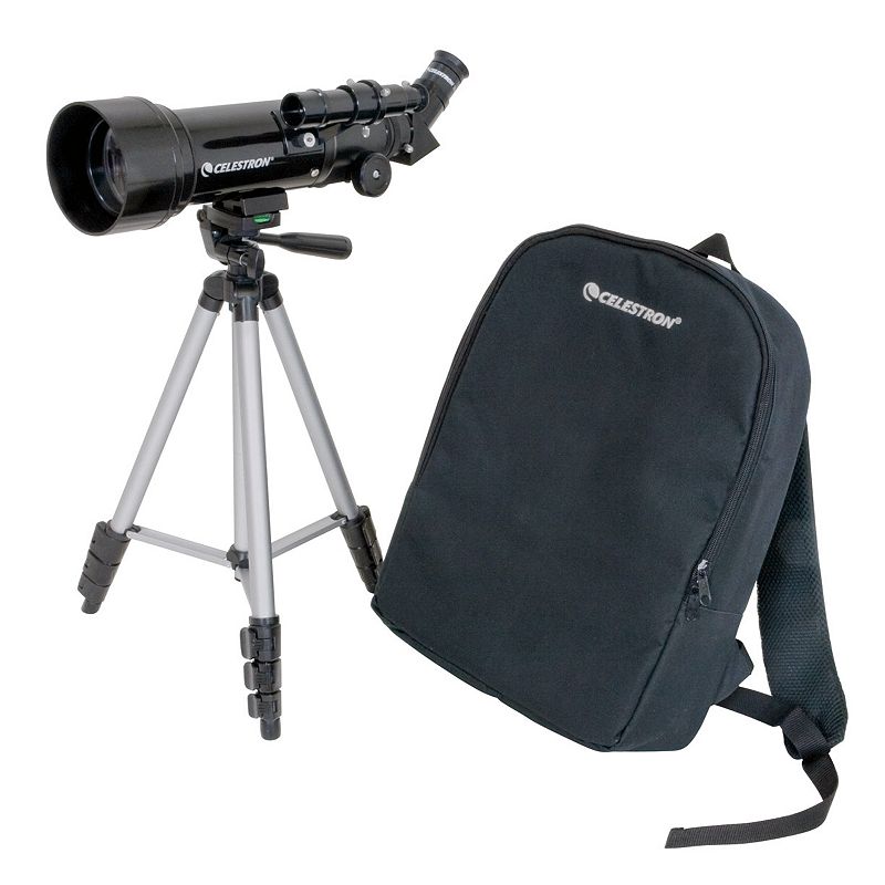 Celestron Travel Scope 70 Portable Telescope, Black