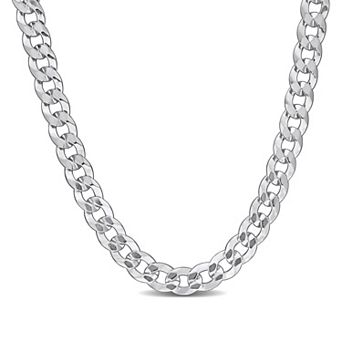 Stella Grace Sterling Silver Curb Link Chain Necklace