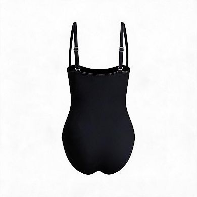 Eye-Catching Striped One Piece Swimsuit Bathing Suit for Summer