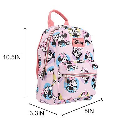 Disney's Minnie Mouse Classic All-Over Print 11-Inch Mini Backpack