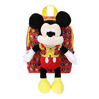 Disney’s Mickey Mouse Plush Backpack With Mini Plush Toy
