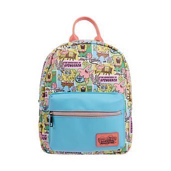 SpongeBob SquarePants Character All-Over Print 11-Inch Mini Backpack