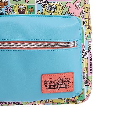SpongeBob SquarePants Character All-Over Print 11-Inch Mini Backpack