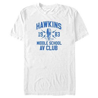 Big & Tall Stranger Things Hawkins Middle School AV Club Graphic Tee