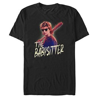 Big & Tall Stranger Things Steve The Babysitter Portrait Graphic Tee