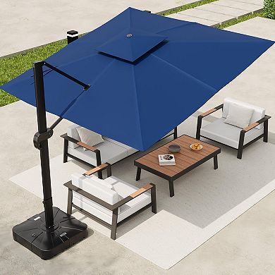 10x10 ft Square Outdoor Umbrella without base