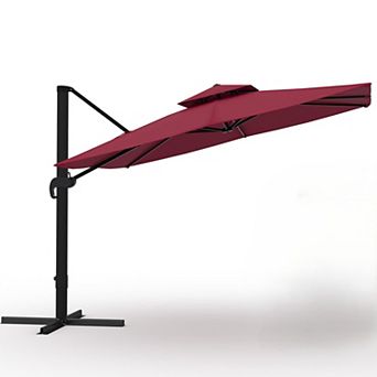 10x10 ft Square Outdoor Umbrella without base