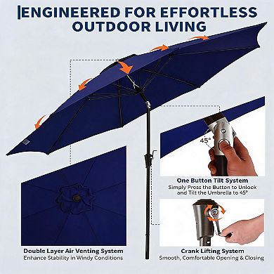 Backyard 9FT Outdoor Patio Umbrella,without base and light