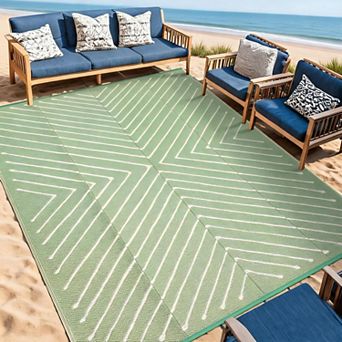 lxt-Patio Rugs Outdoor Waterproof Reversible Portable Plastic Straw Camping Rugs Plastic Straw Rug