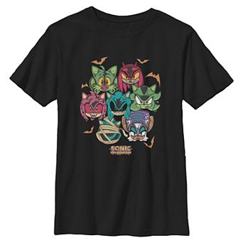 Boys 6-20 Sonic The Hedgehog & Spooky Friends Halloween Graphic Tee