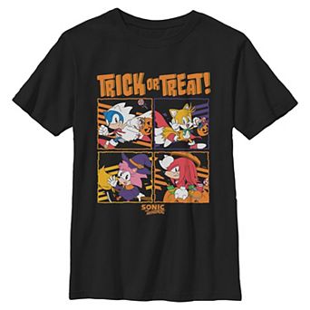 Boys 6-20 Sonic The Hedgehog Trick Or Treat Halloween Graphic Tee