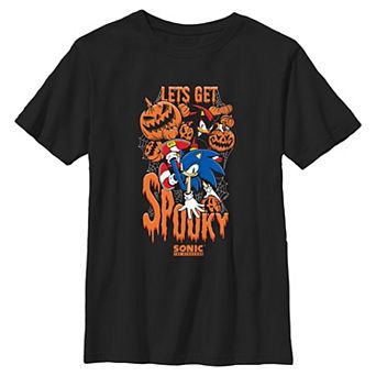 Boys 6-20 Sonic The Hedgehog Let's Get Spooky Halloween Graphic Tee