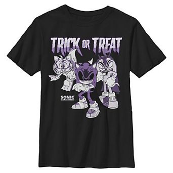 Boys 6-20 Sonic The Hedgehog Trick Or Treat Halloween Graphic Tee
