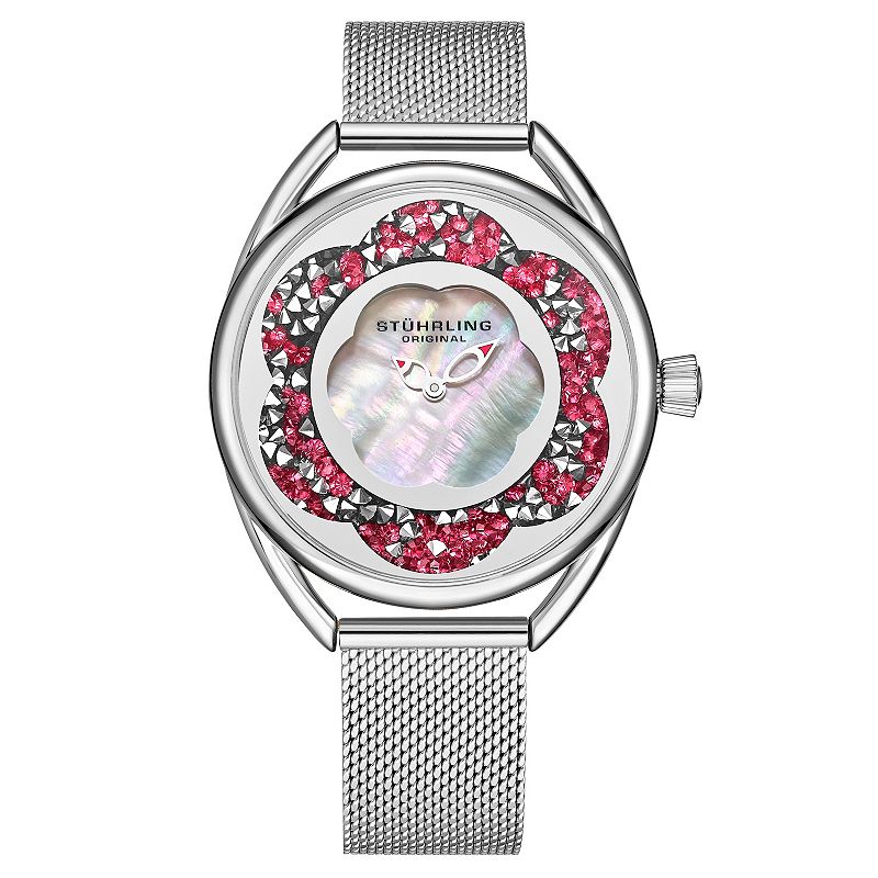 Stührling Lily Women's 38mm Classic Quartz Watch - 995M, Pink Silver Tonw