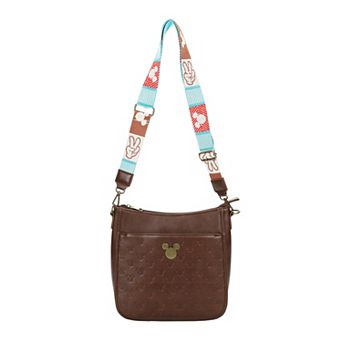 Disney's Mickey Mouse Badge 9.75-Inch Crossbody Bag