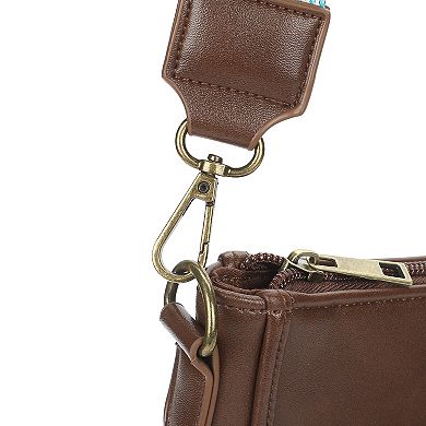 Disney's Mickey Mouse Badge 9.75-Inch Crossbody Bag