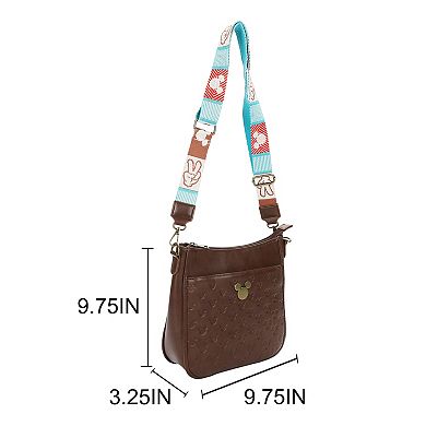 Disney's Mickey Mouse Badge 9.75-Inch Crossbody Bag