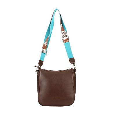 Disney's Mickey Mouse Badge 9.75-Inch Crossbody Bag