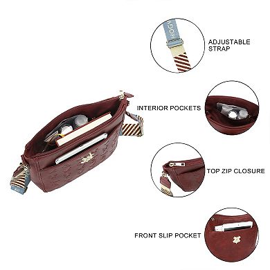 Harry Potter Hogwarts Badge 9.75-Inch Crossbody Bag