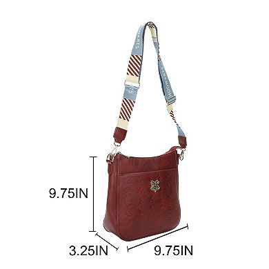 Harry Potter Hogwarts Badge 9.75-Inch Crossbody Bag
