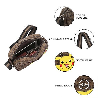 Nintendo Pokémon Pikachu Crossbody Bag with Adjustable Strap