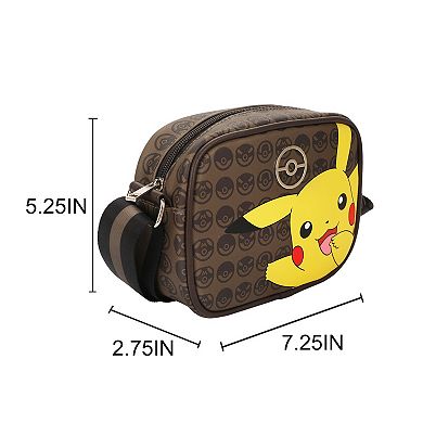 Nintendo Pokémon Pikachu Crossbody Bag with Adjustable Strap