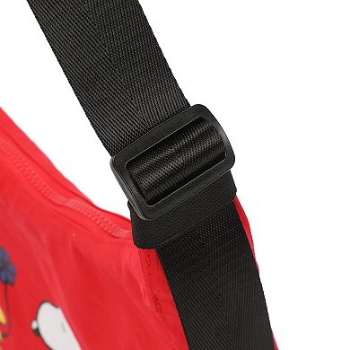 Peanuts Snoopy & Woodstock Crescent Crossbody Handbag