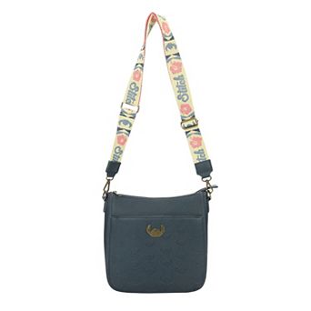 Disney's Lilo & Stitch Stitch Badge 9.75-Inch Crossbody Bag