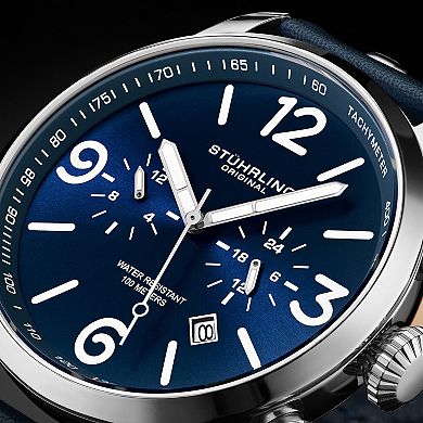 Stuhrling Men's 45mm Quartz Aviator Watch - 3956