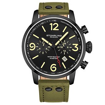 Stuhrling Men's 45mm Quartz Aviator Watch - 3956