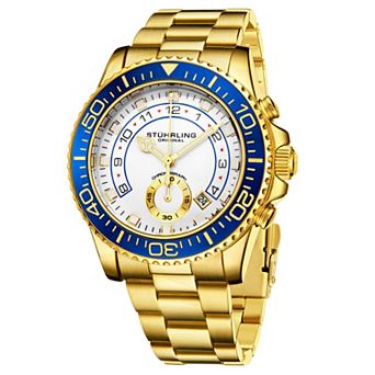 Stuhrling Brigadier Men's 42mm Quartz Chronograph Diver Watch - 3966